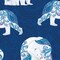 Polar Attitude Polar Bears Blue/Multi Cotton Fabric by the Yard